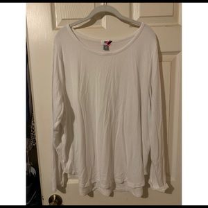 old navy l/s cream shirt
